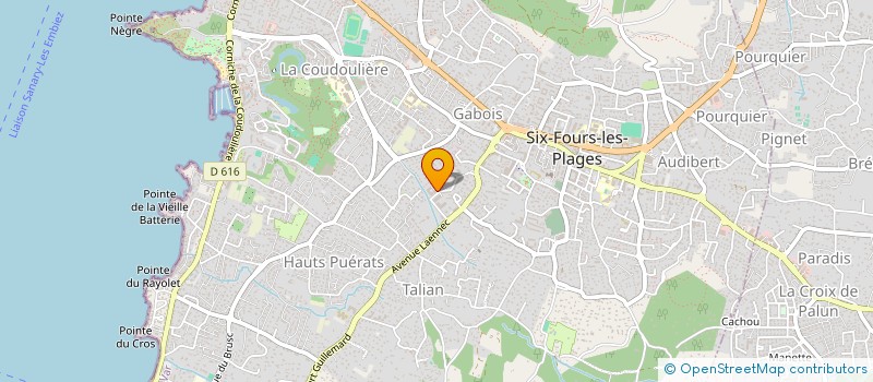 localisation de l'entreprise MONSIEUR TRISTAN DELHOMMEAU  SIX-FOURS-LES-PLAGES