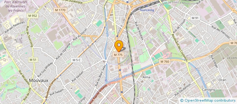 localisation de l'entreprise MONSIEUR TRISTAN DEMEERELEERE à TOURCOING