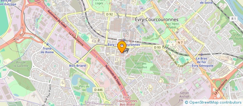 localisation de l'entreprise MONSIEUR TRISTAN DEROUET  EVRY-COURCOURONNES