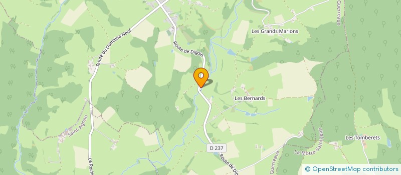 localisation de l'entreprise MONSIEUR TRISTAN DESBROSSE  LES GUERREAUX