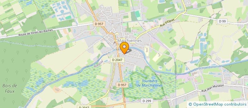 localisation de l'entreprise MONSIEUR TRISTAN DESCARPENTRIES  MARCHIENNES