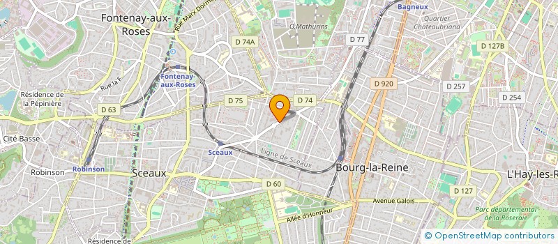 localisation de l'entreprise MONSIEUR TRISTAN DHERSIN à SCEAUX