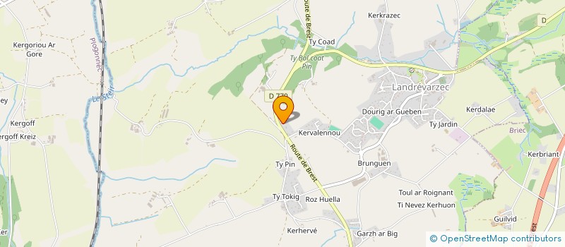 localisation de l'entreprise MONSIEUR TRISTAN DILOSQUER  GUENGAT