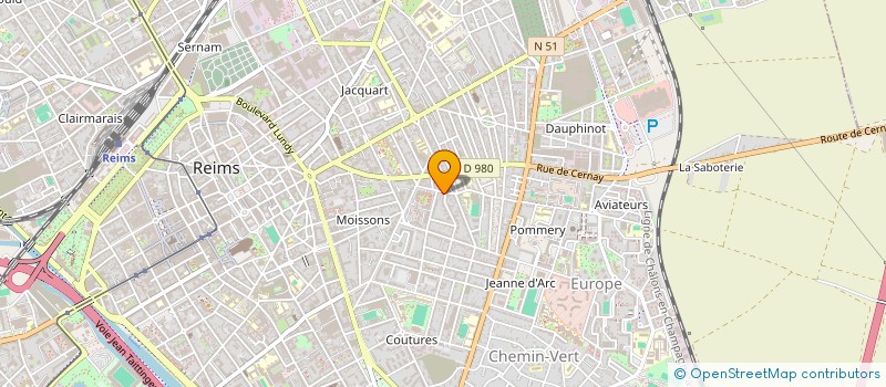 localisation de l'entreprise MONSIEUR TRISTAN DUCOURTY  REIMS