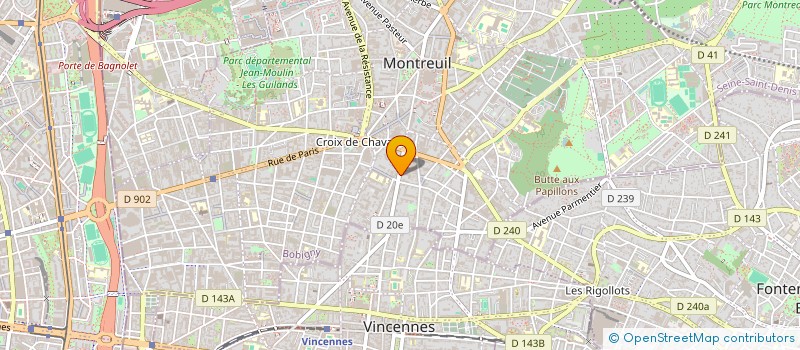 localisation de l'entreprise MONSIEUR TRISTAN DUMAIN à MONTREUIL