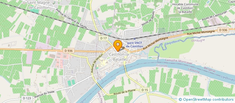 localisation de l'entreprise MONSIEUR TRISTAN ETIENNE à CASTILLON-LA-BATAILLE