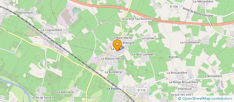 localisation de l'entreprise MONSIEUR TRISTAN EVIN à LE PALLET