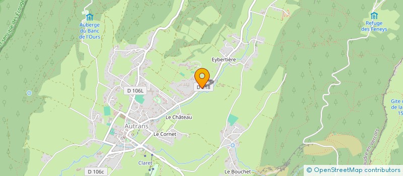 localisation de l'entreprise MONSIEUR TRISTAN FRANC  AUTRANS-MEAUDRE EN VERCORS