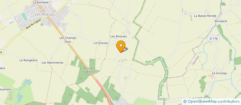 localisation de l'entreprise MONSIEUR TRISTAN FROGER à BRISSAC LOIRE AUBANCE