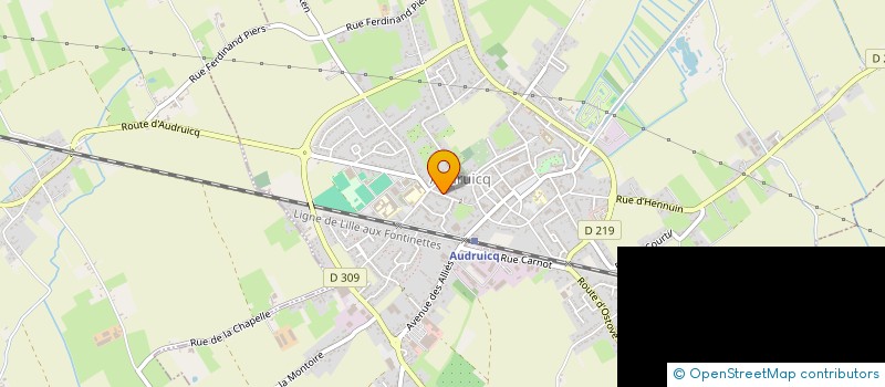 localisation de l'entreprise MONSIEUR TRISTAN GAUDELOT  AUDRUICQ