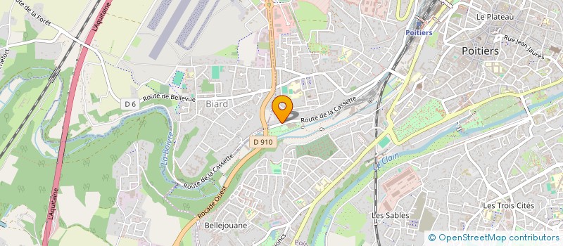 localisation de l'entreprise MONSIEUR TRISTAN GENDREAU  POITIERS