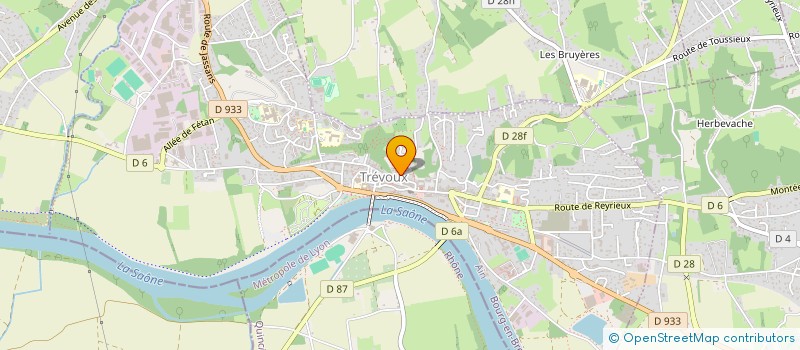 localisation de l'entreprise MONSIEUR TRISTAN GENNESSEAUX  TREVOUX