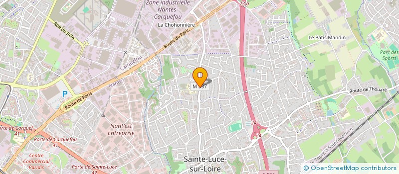 localisation de l'entreprise MONSIEUR TRISTAN GION à SAINTE-LUCE-SUR-LOIRE