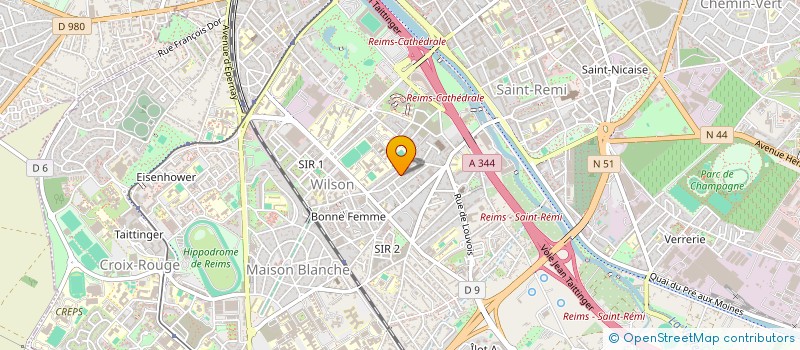 localisation de l'entreprise MONSIEUR TRISTAN GIRAUDO  REIMS