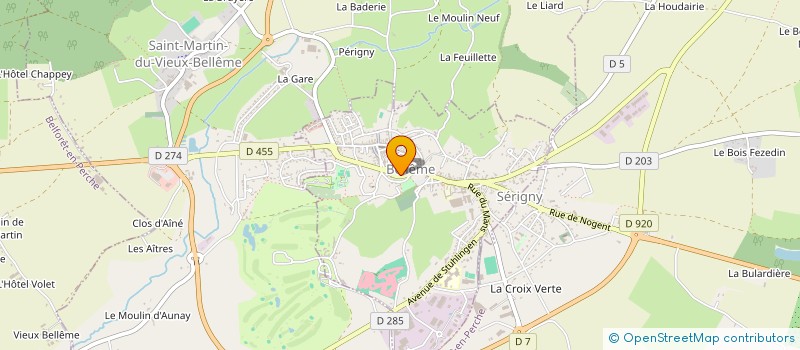 localisation de l'entreprise MONSIEUR TRISTAN GONSARD à BELLEME