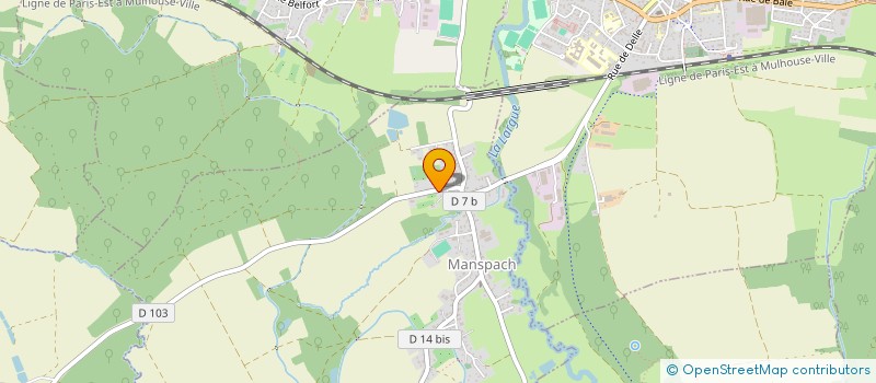 localisation de l'entreprise MONSIEUR TRISTAN GSCHWIND  MANSPACH