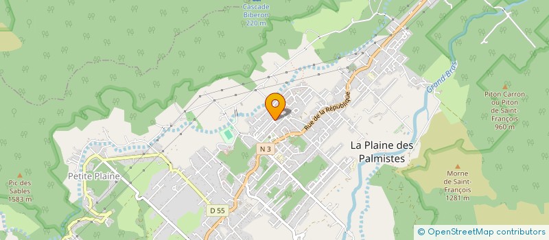 localisation de l'entreprise MONSIEUR TRISTAN HOAREAU  LA PLAINE-DES-PALMISTES