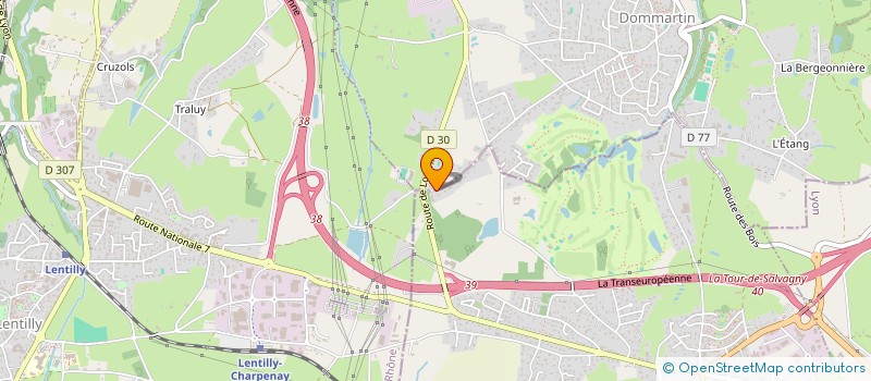 localisation de l'entreprise MONSIEUR TRISTAN HOUDEAU  LA TOUR-DE-SALVAGNY