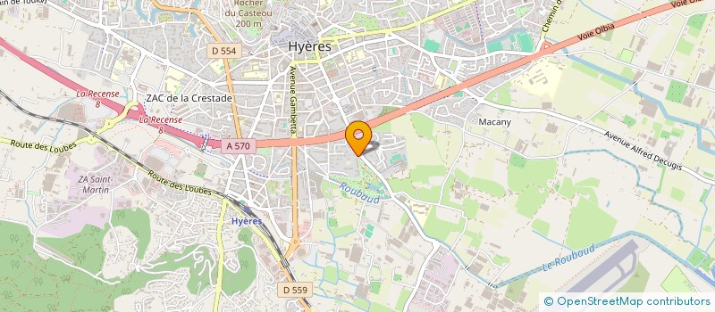 localisation de l'entreprise MONSIEUR TRISTAN JOUFFRET à HYERES