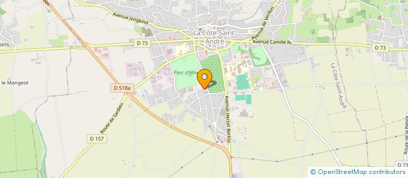 localisation de l'entreprise MONSIEUR TRISTAN LAFOND  LA COTE-SAINT-ANDRE