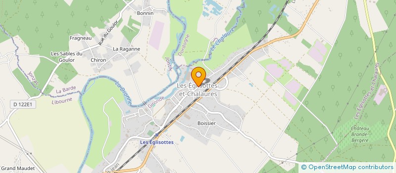 localisation de l'entreprise MONSIEUR TRISTAN LAPORTE  LES EGLISOTTES-ET-CHALAURES