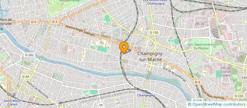 localisation de l'entreprise MONSIEUR TRISTAN LARCHER à CHAMPIGNY-SUR-MARNE