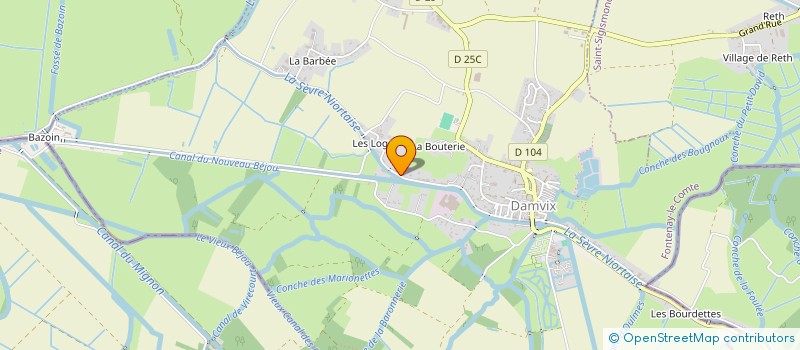 localisation de l'entreprise MONSIEUR TRISTAN LARGEAUD  DAMVIX