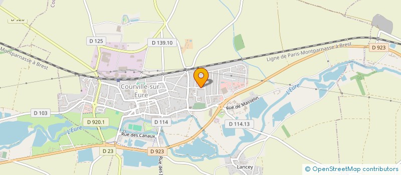 localisation de l'entreprise MONSIEUR TRISTAN LE GARREC à COURVILLE-SUR-EURE