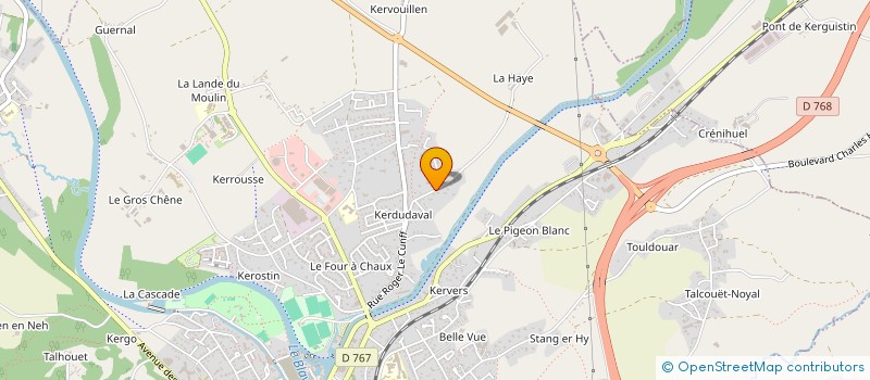 localisation de l'entreprise MONSIEUR TRISTAN LE NAGARD  PONTIVY