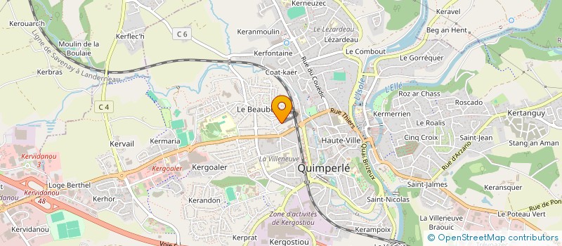 localisation de l'entreprise MONSIEUR TRISTAN LE NOUY  QUIMPERLE