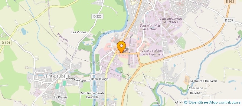 localisation de l'entreprise MONSIEUR TRISTAN LE SAUX  MAYENNE