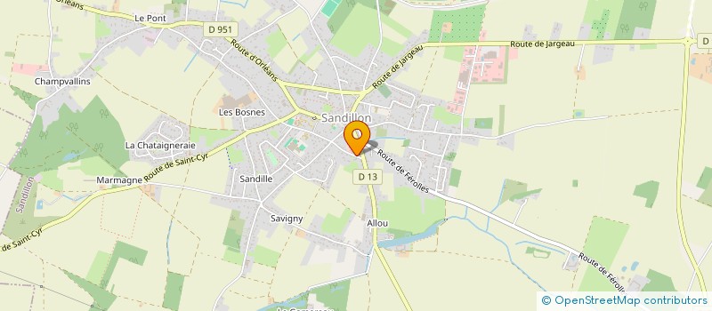 localisation de l'entreprise MONSIEUR TRISTAN LEGER à SANDILLON