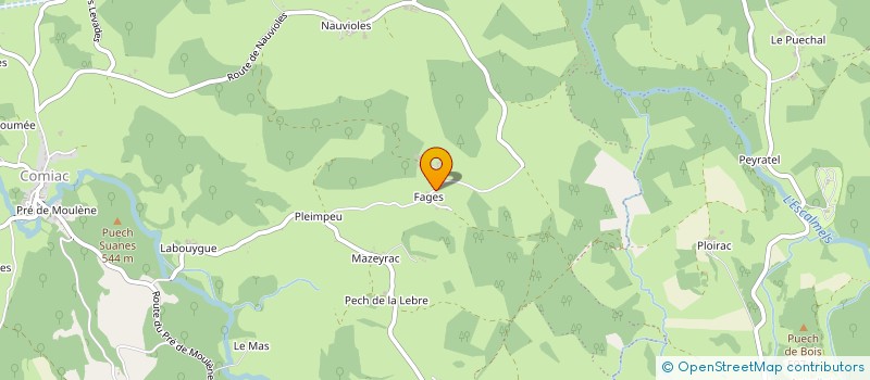 localisation de l'entreprise MONSIEUR TRISTAN LEHUEDE à SOUSCEYRAC-EN-QUERCY