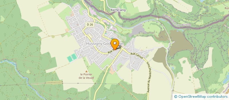localisation de l'entreprise MONSIEUR TRISTAN MARCHAL  HUSSIGNY-GODBRANGE