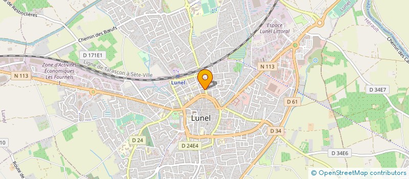 localisation de l'entreprise MONSIEUR TRISTAN MARCHAND  LUNEL