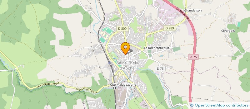 localisation de l'entreprise MONSIEUR TRISTAN MARSON  SAINT-CHELY-D'APCHER