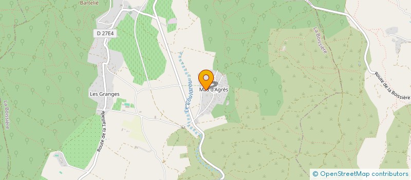 localisation de l'entreprise MONSIEUR TRISTAN MARTIN GARRIN  LA BOISSIERE