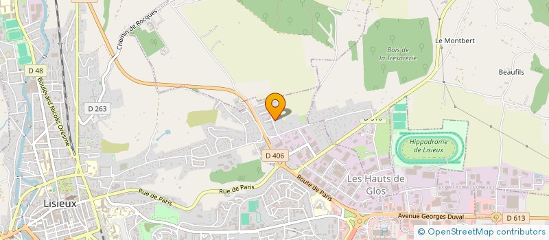 localisation de l'entreprise MONSIEUR TRISTAN MARTINAIS  LISIEUX