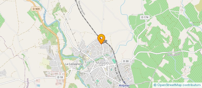 localisation de l'entreprise MONSIEUR TRISTAN MARTINETTI  MAGALAS