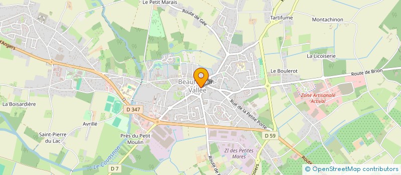 localisation de l'entreprise MONSIEUR TRISTAN MASSON  BEAUFORT-EN-ANJOU