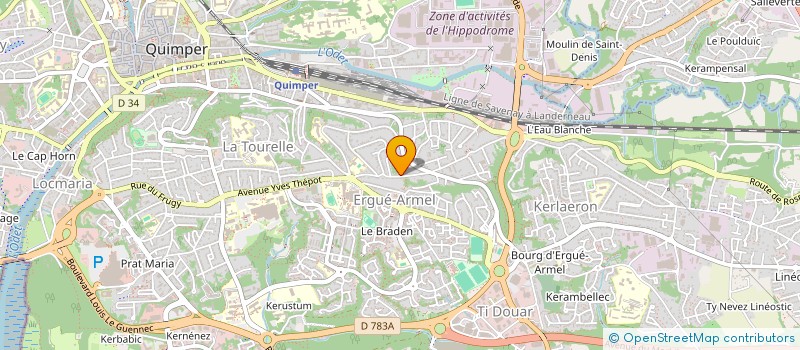 localisation de l'entreprise MONSIEUR TRISTAN MENS-PEGAIL à QUIMPER