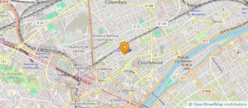 localisation de l'entreprise MONSIEUR TRISTAN MIARA à COURBEVOIE
