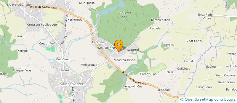 localisation de l'entreprise MONSIEUR TRISTAN MILLOUR  SAINT-EVARZEC