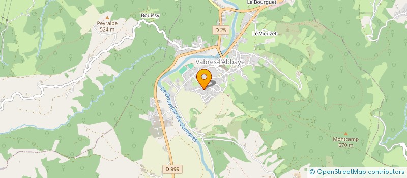 localisation de l'entreprise MONSIEUR TRISTAN MONTAGNES  VABRES-L'ABBAYE