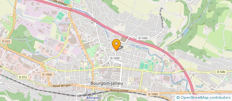 localisation de l'entreprise MONSIEUR TRISTAN MONTAGNON  BOURGOIN-JALLIEU