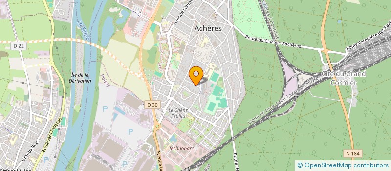 localisation de l'entreprise MONSIEUR TRISTAN MORNEAU  ACHERES