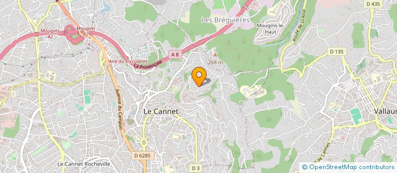 localisation de l'entreprise MONSIEUR TRISTAN MOUSSY à LE CANNET