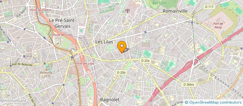 localisation de l'entreprise MONSIEUR TRISTAN MURAIL à BAGNOLET