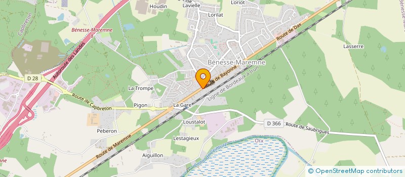 localisation de l'entreprise MONSIEUR TRISTAN PALKA  BENESSE-MAREMNE