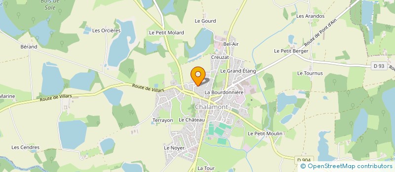 localisation de l'entreprise MONSIEUR TRISTAN PERCHEC à CHALAMONT